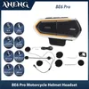 Słuchawki telefonu komórkowego BE6 pro motocyklowy zestaw słuchawkowy bezprzewodowy motocykl Bluetooth Waterproof Waterproof HIFI Stereo Handsfree Zestaw Call Kit YQ240304