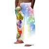 Men's Pants Mens Easter Long Casual Fashionable And 3d Printed Egg Big