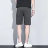 شورت الرجال 2024 الرجال الصيفي أزياء شريط بلود طراز Chino Chino Short Office سراويل العلامة التجارية تنفس الملابس ألوان صلبة