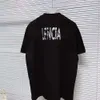 B Home Paris Correto Versão Alta 24SS Novo Estilo Carta Personalizada Logotipo Impresso Camiseta de Manga Curta Unissex