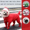 Manteaux de pluie imperméable pour chien, visage de chien, vêtements pour animaux de compagnie, combinaison imperméable pour chien, vêtements résistants à l'eau pour chiens et chats