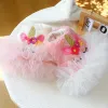 Dresses Thick Warm Halloween Costume Dog Harness Dress For Puppy York Female Girl Pink Winter Pet Clothing Outfit Poodle Xs Xl Cat Coat