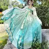 Kinesisk stil elegant Hanfu -klänning set cosplay fe costume tang dynasti traditionella kvinnor vintage prinsessan dansrockar 240220