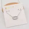 Designer Kendras Scotts Necklace Ks Jewelry k Ks Jewelry Simple and Exquisite Elisa Frame Oval Zirconia Short Necklace Neck Chain Collarbone Chain