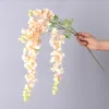 Hurtownia sztuczna jedwabna Wisteria Flower 5 widelca 110 cm Dziewięć kolorów do wyboru wiszącego winorośli 2024304