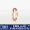 Модные роскошные дизайнерские кольца Cartiyaryly Band Ring High Edition из 18-каратного розового золота Vgold Кольцо Full Sky Star Полный бриллиант Love Широкий и узкий выпуск Три ряда, соответствующие r F5mi