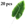 Decorative Flowers 20Pcs Artificial Leaf Lifelike Banana Fake Plant Hawaiian Party Decor Accessories Supplies 2024304