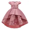 Kız Elbise El Yapımı Resmi Gelinlik Bebek Çiçek Çocuklar İçin Kızlar Çocuklar Giyim Balo Elbise Parti Prenses