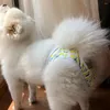 Cão vestuário pet terno fisiológico fralda calcinha ajustável com calças à prova de vazamento para cães de conforto menstrual