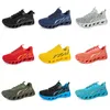 2024 Men Dames Running schoenen Vijf Gai Black Black Blue Light Yellow Mens Trainers Sport Breathable Outdoor Sneakers