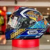 Hełmy motocyklowe X14 Hełm X-Fourteen R1 60. rocznica Edycja Blue Cat Full Face Racing Casco de Motocicle