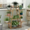 その他の庭の建物sh aoliviya公式バルコニー野菜ラック多層鉢植え植物竹のシンプルなフラワースタンドリビングルームインテリア緑のラジスYQ240304