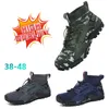 Chaussures de sport Vente chaude Hommes Trail Running Mountain Breath Randonnée Trekking Formateurs Arch Marche Résistant Chaussures GAI noir confort