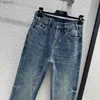 Jeans para mujer Jeans de diseñador Nueva marca de moda Primavera Verano Pantalones del mismo estilo Pantalones de lujo 1202-10 240304