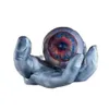 5mH (16.5ft) With blower Halloween Decoration Giant Inflatable Hand Model With Eyeball Customized Stage Props For Outdoor Event Promotional