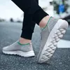 Top Men Women Mesh Running Shoes Soft Breathable Comfort Black White Grey Navy Blue Purple Mens Trainers Sports Sneakers GAI