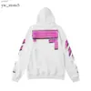 %60 Luksusy Off White Trendy Fashion Sweter Painted Designer Arrow x Crow Stripe Blue Mens i damski styl blackrlwg Fox Bluies 2741