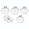 316 Rostfritt stål Male Chastity Device Set Chastity Belt med 4 tillgängligt ringenhet Silver Cock Cage Sex Toys for Men