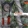 Hand Tools 24Inch/63Cm Gear Outdoor String Wire Saw Pocket Scroll Stainless Steel Rope Chain Saws Travel Cam Survival Tool Drop Deli Dh7Dv