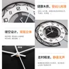 壁の時計ブラックホワイトモダンクロック3Dホローデザイン振り子サイレントメタルポインターディスプレイラウンドハンギングウォッチリビングルームの装飾
