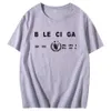 Designer di lusso Balencigas Classic Program Charity Puro cotone Coppia Girocollo Mezza manica ampia T-shirt di marca di moda Versatile per uomo e donna