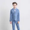 Костюмы для мальчиков формальный свадебный костюм Kidsplaid Blazer Set Set Day Day Photography Suit