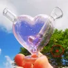 Latest Pink Mini Heart LOVE Glass Smoking Filter Handmade Pipes Tube Portable Waterpipe Bubbler Bongs Herb Tobacco Cigarette Preroll Rolling Cigar Holder dhl