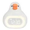 Night Light Bluetooth Usb Rechargeable Alarm Clock for Bedside Children's Cute Goose Digital Table Clocks with Timer Night Lamp 240227