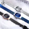 Shengke Blue Wrist Watch Luxury Brand Steel Ladies Quartz Women Watches Relogio Feminino Montre Femme1740