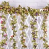 Stile rurale piccola rosa edera artificiale foglie fiore vite decorazioni per la casa festa decorazione di nozze Mariage piante finte10 PC / lotto 2024304