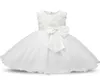 Платье для крещения малышей на день рождения, 1 год, кружевной костюм с цветочным рисунком, костюм принцессы для новорожденного, детский подарок, одежда для крещения, платья L7839614