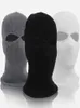 Beanies unisex 2hole stickad skidmask balaclava hatt vinter fast färg full ansikte täcker nacke gaiter utomhus vindtät mössa cap17521853