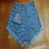 Dżinsowe dżinsy dżinsy dżinsy dżinsy damskie dżinsy mody dżinsy luźne szorty Norty krótkie spodnie Drop wysyłka 240304