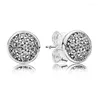 Oorknopjes Originele sprankelende oogverblindende druppels met kristal voor vrouwen 925 sterling zilveren huwelijkscadeau mode-sieraden