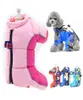 Winterhondenkleding Waterdichte hondenoverall voor kleine honden Super warm Zacht puppy-sneeuwpak Volledig bedekte buik VrouwMan Gebruik voor honden 24925410