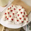 Autumn Winter Childrens Coat Knitted Jackets Boys Girls Sweater Warm Cardigans Baby Thickened Outer Sweaters 240223