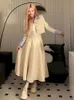 Hoge kwaliteit lente lange rok blazer sets outfits vrouwelijke formele zakelijke Koreaanse dames kantoor dames werkjas pak 240226