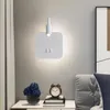 Applique moderne Simple Led lumières chambre salon chevet lumière escalier allée fond avec interrupteur Usb