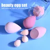 7Pcs/Set Makeup Sponge Set Face Beauty Cosmetics Powder Puff For Foundation Cream Concealer Make Up Blender Tools Makeup 240301