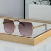 CH8035 Meilleure vente Designer personnalisé lunettes de soleil polarisées hommes femmes lentilles dégradées cadre en métal carré surdimensionné 2024 célèbre marque de lunettes de soleil style classique avec