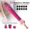 Vibrator Neue Doppelkopf-Vibrationsstange Starke Vibrationsmassage Damen-Masturbationsgerät Gezeitenstift G-Punkt-Stick Erwachsene sexuelle Sexspielzeuge Produkte 231129