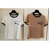 Charm Copper T Shirt Designer Letter Printed T Shirt Trendy Slim Tees Tops Luxury Short Sleeve Tops