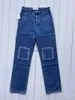 Jeans da donna Designer loewe jeans Designer Gambe di pantaloni Forcella aperta Capris stretti Pantaloni in denim Dimagranti Stampa di ricamo di marca 240304