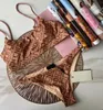 Designer eendelig badmode dames strakke set zomer strand bikini tweedelige set sexy mode ondergoed zachte badmode dames badmode