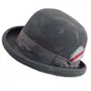 Berets Wool Panama Hat Fedora Western Brim Cap Gentlemen Po Props للرجال للنساء للجنسين يرتدون DXAA