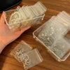 Jewelry Pouches 10/50Pcs Transparent PVC Bag Anti-Oxidation Zip Lock Storage For Earring Necklace Bracelet Display Packaging