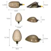 Outils de pêche, cuillères à lancer d'appâts, dispositif de nidification, tête de boîte rétractable, cuillère de lancer d'appât de poisson, équipement de pêche à Point fixe à Long jet