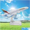 Simation مقياس الإمارات العربية المتحدة AAE ARAP MODELANT BRACKET AIRLINE A380 ألعاب الطائرات الشفافة مع ضوء سبيكة يعرض V5I4 240115 DR DH5AQ