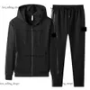 Italien Designer Stones Island Men's Hoodies Sweatshirts CP Companys Jacket Fashion Men Tracksuits Spring and Sports Putt Populära i Europa Stones Islande Pants 124