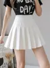 Skirts Sexy Women Pleated Skirt Summer High Waist Chic A Line Ladies Pink Mini Korean Zipper Preppy Style Girls Dance